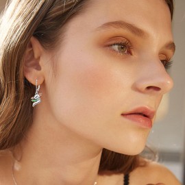 SILBAZ Axolotl/Starfish Earrings for Women Cute Axolotl/Starfish Dangle Earrings Hypoallergenic Aquatic Animal Earrings Jewelry for Mom Wife, Copper, No Gemstone