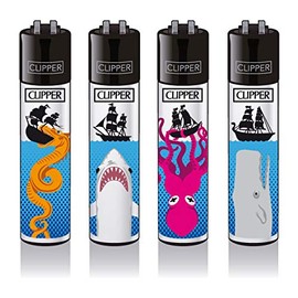Clipper® Lighters Sea Monster Set of 4