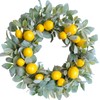 Egolot 18 Inch Yellow Lemon Spring Summer Wreath for Front