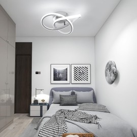 LED Ceiling Light, White, 30 W, 3300 lm, LED Ceiling Light, Modern Design, Bedroom Lamp, Ceiling Lamp, Diameter 30 cm, for Bedroom, Kitchen, Balcony, Corridor, Office, Hallway