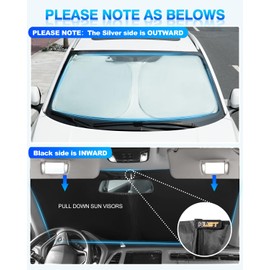KUST Windshield Sun Shade for Infiniti Q60 Coupe 2017-2022 Window Sunshade Sun Visor Protector Foldable Blocks UV Rays Keep Your Car Cooler