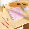 Pink Loose Leaf Paper 100 Sheets Colored Filler Paper 8