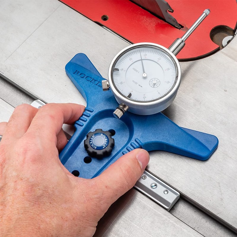 Rockler Table Saw Alignment Gauge - Precision Dial Indicator Table