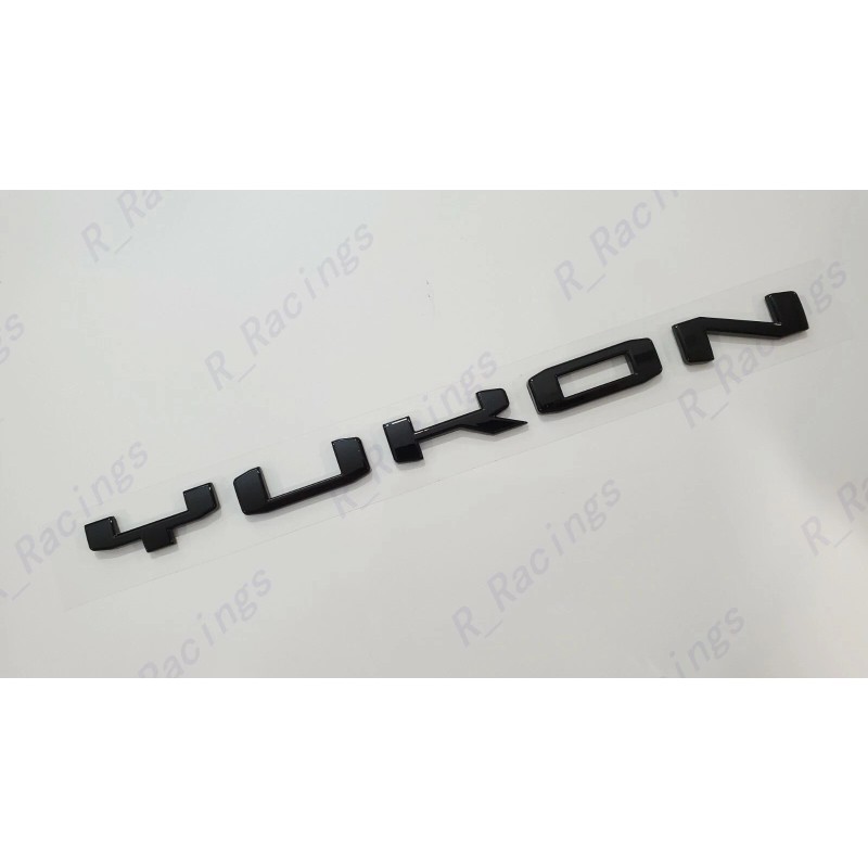 GMC 1PC Gloss Black Rear Tailgate Yukon Letter Emblem 2021-2023