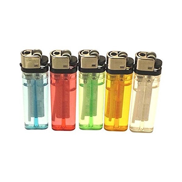 Classic Disposable Lighters, 5 Pack, Assorted Colors