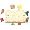 Leaf Wooden Jigsaw Puzzles Leaf Puzzle Educational Learning Toys for