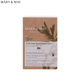 MARY&MAY Daily Safe Black Head Clear Nose Mask Set 10kits