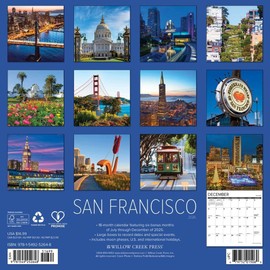 San Francisco 2026 12" x 12" Wall Calendar