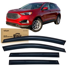 Nilight Window Visors for Ford Edge 2015 2016 2017 2018 2019 2020 2021 2022 2023 2024, Out-Channel Window Wind Deflectors Rain Guards -4PCS