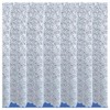Maple Textiles White Net Curtain, Seychelles Heavy Design Lace Curtain,