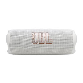 JBL Flip 7 Portable Bluetooth Speaker, IP68 Waterproof, Dustproof, Drop-Proof, PushLock System, AI Sound Boost, 16H Battery, Megen Hardshel Protection Case (White)
