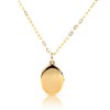 Modern Moments Gold Locket Necklace For Women - Oval Locket
