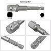 LEPEVNEY 1/2" Drive Socket Accessory Set 15mm Deep 6-Point Impact