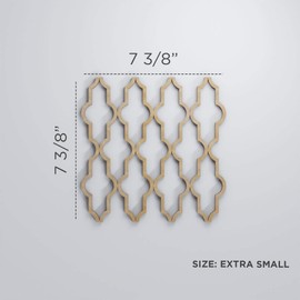 Ekena Millwork WALW08X08X0250CSBBI Casablanca Decorative Fretwork Wall Panels, 7 3/8"W x 7 3/8"H x 1/4"T, Birch
