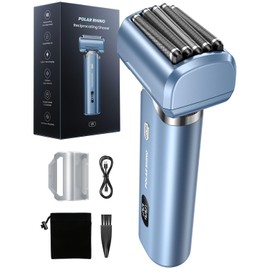 POLAR RHINO X5 Series Electric Razor for Men, 5-Blade Foil Shaver with Intelligent Beard Tracking, Wet/Dry Use, LED Battery Indicator, USB-C Fast Charge, Men's Face Shaving & Travel Lock