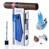 TOMOLO Cigar Lighter Torch Lighter with Punch Built in, Cigar