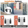 MeBantoo Heavy Duty Sliding Gate Guide Roller Hardware Kit, 4"