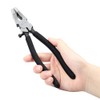 SPEEDWOX Glass Pliers Flat Jaws 8 Inches Black Glass Breaking
