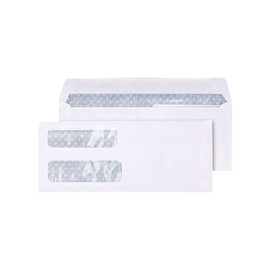 Staples 381898 LSR Check Size Double-Window Security-Tint Gummed Envelopes 1 000/Bx