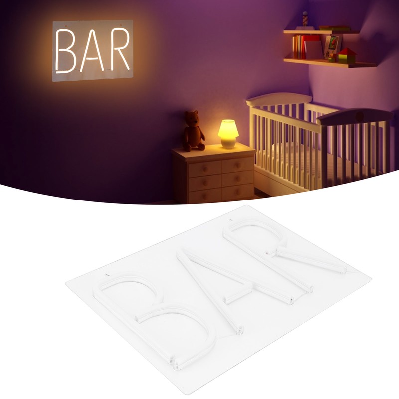Neon Light 3‑Dimensional USB Wall Sign Lamp Decoration for Bar
