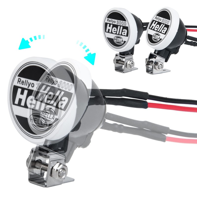 AXspeed 2pcs RC Light Headlight Spotlight for Trx4 TRX6 SCX10