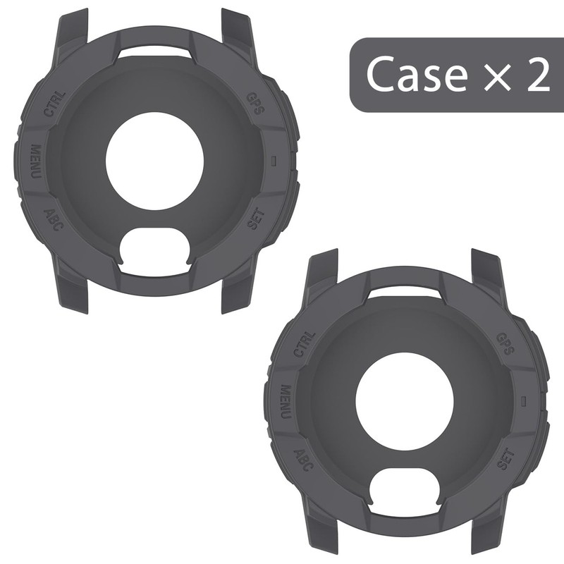 2-Packs Screen Protector Case Compatible with Garmin instinct 3 50MM,