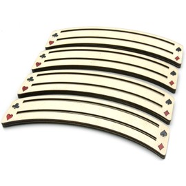 Brimtoy 4 x Wooden Playing Card Holders 24cm