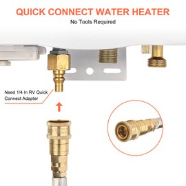CAMPLUX 5 Ft Quick Connect Propane Hose with Regulator, 1/4" Female Quick Connect, Fit for Propane Water Heater, Fire Pit, Gas Grill, Olympian 5100, 5500 RV Grill
