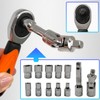 JEUCLEL 27PCS 1/4" Drive Mini Ratchet Set with Bits, Hex,