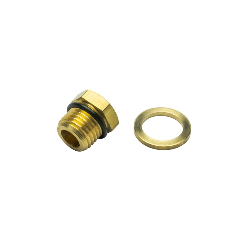 GlowShift M14 x 1.5 Male to 1/8-27 NPT Female Gauge