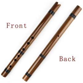 Wood Traditional Instruments Peruvian Quena Flutea Vertical Bamboo Flute Indian Clarinet Bamboo Quena Flute (Brown A Key)