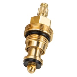 tecuro - Universal valve top, plumbing top for fittings and valves, 3/8 inch, for cold and hot water, blank brass - 25538