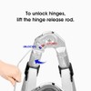 ZhanGe 5m (16.5Ft) Foldable Telescoping Extension Style Ladder Folding Design,Aluminum