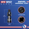 MTO Universal Joint Set 1PCS, 1/4"Drive Swivel Socket Set, Socket
