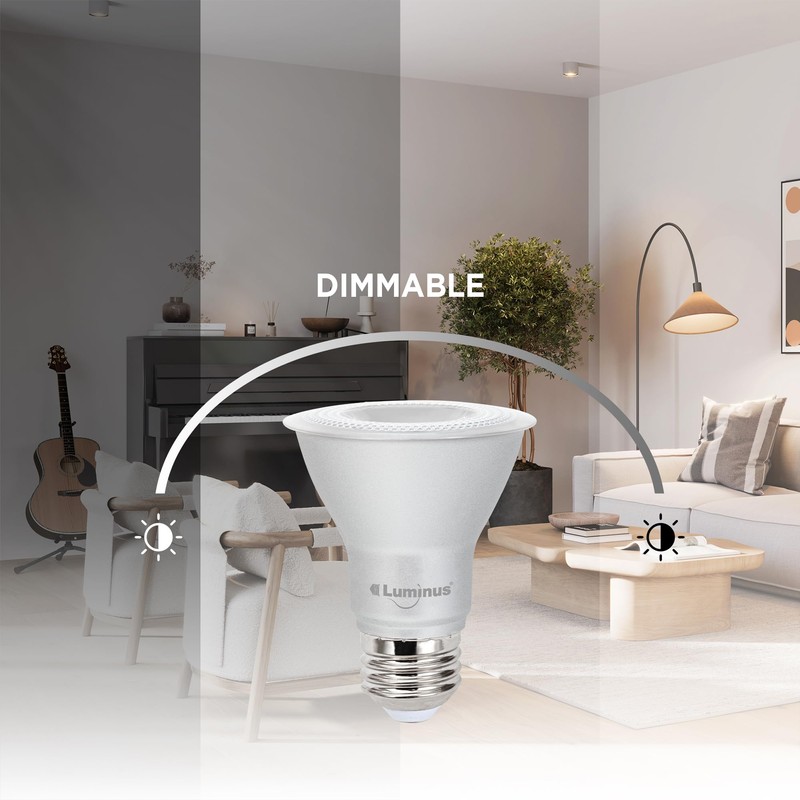 Luminus Par20 LED Flood Light, 6.5W (50W Equivalent) 500 Lumens