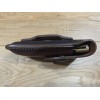 Leather Blades Buck 110 custom leather knife sheath. Tooled. Indian