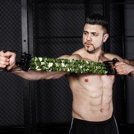 Stretch Bands for Exercise - Resistance Stretcher for Strength - Lightweight 3-Hole Resistance Stretcher for Sports, Yoga, Gym, Rehabilitation, Exercises