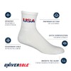 UniverSole USA Mens Crew Patriotic Athletic Socks 1 pack