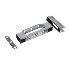Chrome Plated Die Cast Zamak Non-Rise Adjustable Edgemount Hinge for Commercial Kitchen Freezers and Ovens - 1.375" Offset - 5" Length