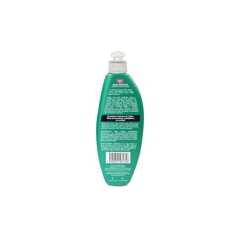 Crema para Peinar Aqua Net® Rizos Perfectos, exclusiva tecnología Curl