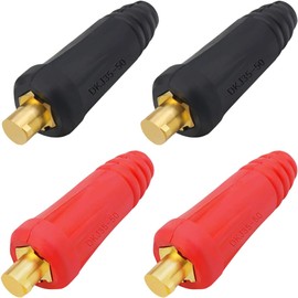 EATBALE DKJ35-50 315Amp Connector-Plug Replacement Parts for TIG Welding Cable Panel Connector Socket Quick Fitting for DINSE-Style Universal Copper Rubber Plug Socket Accessories Kit