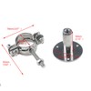 Quluxe 2 Pcs Stainless Steel Wall Mount Ceiling Mount Pipe