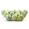 Eleet Handpainted Designer Ceramic Knobs - Pack of 12 Green