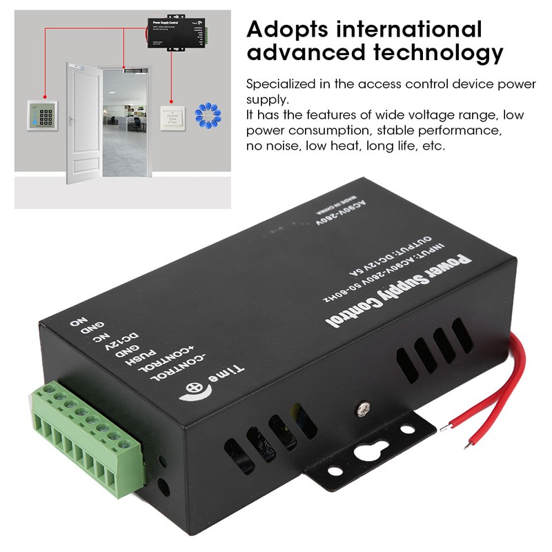 Power Supply Control Backup Battery Port for Door Access Office
