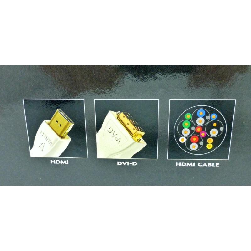 Audioquest HDMI-A HDMI to DVI-D multimedia video cable 4.5 meters