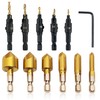 12 PCS Countersink Drill Bit Set, 6 PCS High Speed