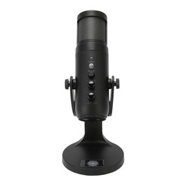 Computer Microphone, Wide Application USB Microphone 360 Degree Rotatable Dual Track for Laptop for iOS, Denashynmgcobe87