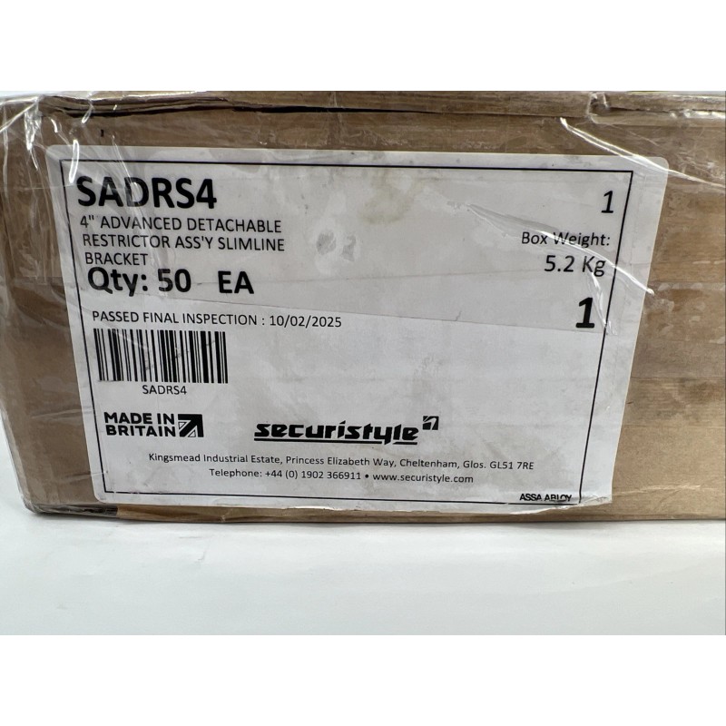 Securistyle SADRS4 4” Advanced Detachable Restrictor Brackets, 102mm (Set of