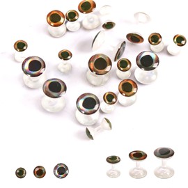 M MAXIMUMCATCH Maxcatch Weightless Dumbbell Living Eyes, 4D Realistic Resin 25PCS Fly Tying Materials (10mm)