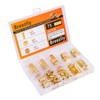 Breezliy 1/4 Inch OD Brass Compression Insert,Sleeve Ferrule,Nut 75PCS